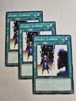 Yugioh: 3x Double Summon - SGX2-END18 - Common - 1st Edition - NM Playset - Image 1