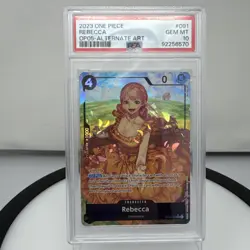 2023 Rebecca Alternate Art OP05-091 One Piece PSA 10 Gem Mint - Image 1