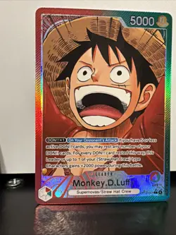 Monkey.D.Luffy (001) (Alternate Art) OP13-001 Carrying On His Will Foil - Image 5