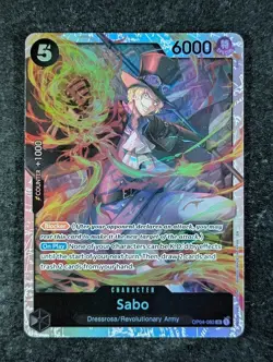 2023 One Piece SABO #OP04-083 Kingdoms of Intrigue Super Rare English - Image 1