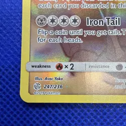 Steelix - 247/236 - Pokemon Cosmic Eclipse Sun & Moon Secret Rare Card NM - Image 5