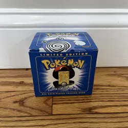 Pokemon POLIWHIRL 23K Gold Plated Trading Card 1999 Burger King Promo SEALED - Image 2