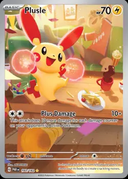 Plusle 193/182 Illustration Rare Paradox Rift 💎PACK FRESH NM💎 Pokemon Card - Image 1