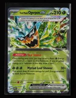 Teal Mask Ogerpon ex 025/167 Holo SV06: Twilight Masquerade Pokemon Card - Image 1