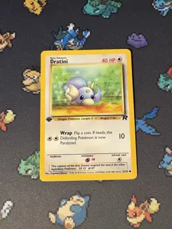 Pokemon Cards Dratini 53/82 Team Rocket FIRST EDITION WOTC - (LP) - Image 1