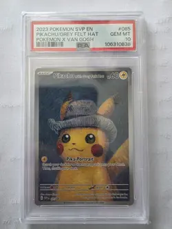PSA 10 - Pokemon Van Gogh Museum: Pikachu with Grey Felt Hat Promo Card - Image 1