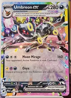 Umbreon EX 60/131 Pokemon Double Rare Holo Card Prismatic Evolutions - Image 1