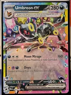 Umbreon EX 60/131 Pokemon Double Rare Holo Card Prismatic Evolutions - Image 3