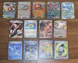 POKEMON Ascended Heroes 13 Card Lot: MAR, IR, ETB Promo, Full Art, EX, Poke Pad - Image 1