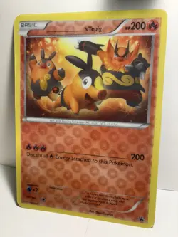 ______’s Tepig Promo Reverse Holofoil Jumbo Card 2011 - Lightly Played Condition - Image 1