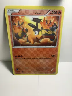 ______’s Tepig Promo Reverse Holofoil Jumbo Card 2011 - Lightly Played Condition - Image 4