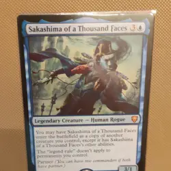 Magic: The Gathering Sakashima of a Thousand Faces Legendary Creature Blue Card - Image 1
