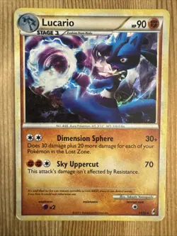 Lucario - 14/95 - Cracked Ice Holo Theme Deck Exclusive Pokemon Card HP - Image 1