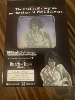 Weiss Schwarz Attack On Titan: Final Season Trial Deck+ 50 Card Deck - Image 1