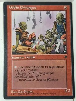 Goblin Chirurgeon (Frazier) - Fallen Empires - Magic the Gathering MTG Nice! - Image 1