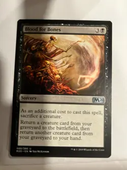 Blood for Bones - 2020 Core Set M20 - Magic the Gathering MTG Nice! - Image 1
