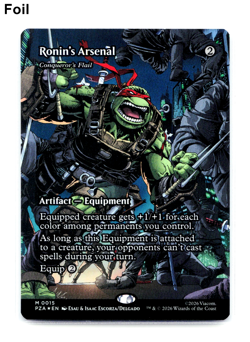 Ronin's Arsenal - Conqueror's Flail (Borderless) FOIL #0015 TMNT NM ENG MTG - Image 1