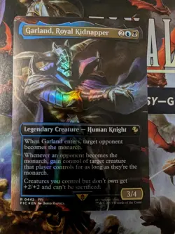 Garland, Royal Kidnapper (Borderless) Commander: Final Fantasy Foil MTG NM - Image 1