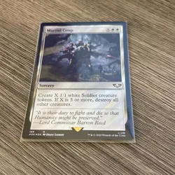 MTG FOIL Martial Coup (Surge Foil) – Warhammer 40,000 Commander - Surge Foil Car - Image 1