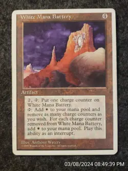 White Mana Battery - 4th Fourth Edition - MTG Magic the Gathering (DS3D1E4) - Image 1