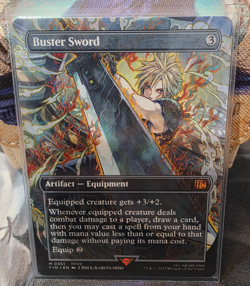 Buster Sword (Borderless, Regular) Final Fantasy | Magic the Gathering - Image 1