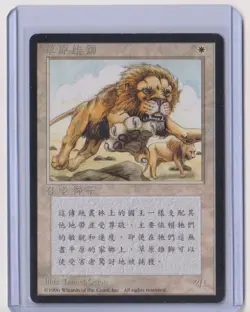 Magic: The Gathering Savannah Lions Revised Edition (Chinese) Black Border - Image 1