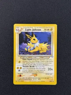Light Jolteon WOTC Pokemon Card 48/105 Neo Destiny set + Japanese card variant - Image 3