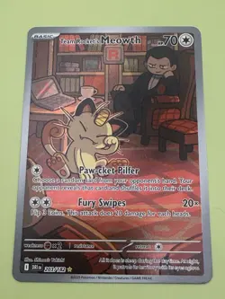 Pokemon TCG Team Rocket's Meowth - 203/182 - SV10: Destined Rivals (DRI) - Image 3