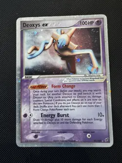 Pokemon TCG: Deoxys ex (Normal Forme) Holo Rare 97/107 2005 - Image 1