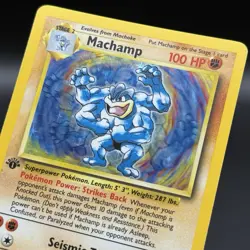 Pokemon Machamp 8/102 1st Edition - Base Set Holo - Image 4