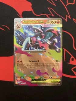 Mega Charizard X ex 029 Mega Evolution Tin Holo Promo Pokemon English Near Mint - Image 1