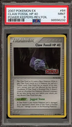 Pokemon Claw Fossil EX Power Keepers Reverse Holo #84 PSA 9 Mint - Image 1