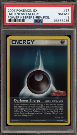 Pokemon Darkness Energy EX Power Keepers Reverse Holo Rare #87 PSA 8 - Image 1