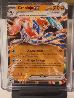 Greninja ex POKEMON TCG 106/167 Sv06: Twilight Masquerade Holo CGC GEM MINT 10 - Image 5