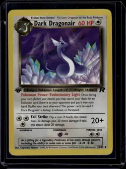 Dark Dragonair #33/82 Team Rocket 1st Edition Pokemon - Image 1