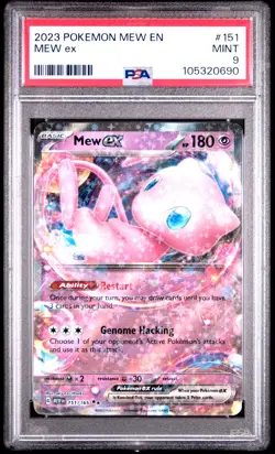 2023 Pokemon 151 Mew EX Double Rare Mew EX 151/165 PSA 9 Mint - Image 1