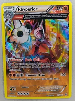 Rhyperior (Omega) 77/160 XY Primal Clash Holo MP Pokemon TCG - Image 1