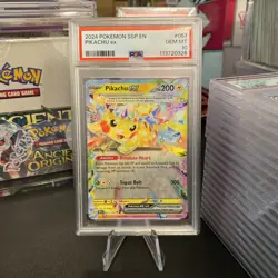 2024 POKEMON SSP EN-SURGING SPARKS #057 PIKACHU EX PSA 10 - Image 1