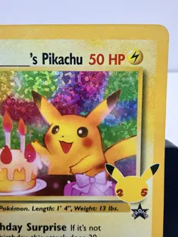 Birthday Pikachu Holo 24 Celebrations Classic Collection Pokemon 2021 NM - Image 5