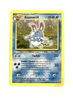 Azumarill 2/111 Neo Genesis Unlimited Holo Rare (SWIRL) Pokemon TCG MP - Image 1
