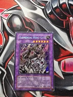 Yugioh! Elemental Hero Gaia ANPR-EN099 Secret Rare 1st Edition LP - Image 1