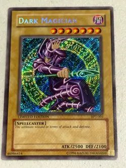Dark Magician BPT-001 LIMITED Edition Secret Rare Yu-Gi-Oh! LP - Image 1