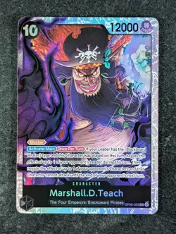 2024 One Piece MARSHALL.D.TEACH #OP09-093 Emperors in the New World SR English - Image 1