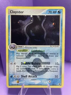 Pokemon TCG Cloyster Reverse Holo Card #20 Fire Red Leaf Green Moderately Played - Image 1