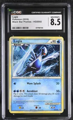 CGC 8.5 Lugia 2010 Black Star Promos HGSS02 Holo Pokemon Card - Image 1