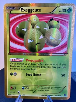 Exeggcute 102/101 Secret Rare Plasma Blast Black & White Secret Rare Card NM - Image 1