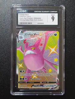 Crobat VMAX SWSH099 SWSH: Sword & Shield Promo Cards Holo CGC Gem Mint 9 - Image 1