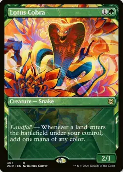 X 1 Lotus Cobra Showcase NM-M Zendikar Rising ZNR 307 MTG Magic The Gathering - Image 1