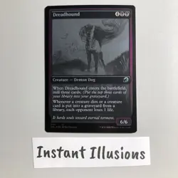 Dreadhound (Grayscale) NM - Foil Innistrad: Double Feature Mtg Tcg - Image 1