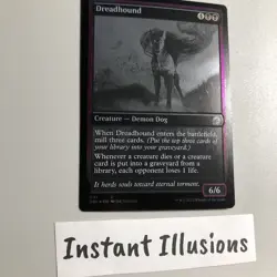 Dreadhound (Grayscale) NM - Foil Innistrad: Double Feature Mtg Tcg - Image 2